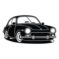 Obraz na płótnie Canvas Car Vector Clipart Black and white, car Line art illustration, vector car line art and illustration