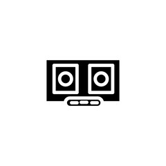 Music Dj Mixer Solid Icon