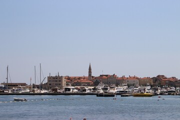 Fototapeta premium view of the old town budva