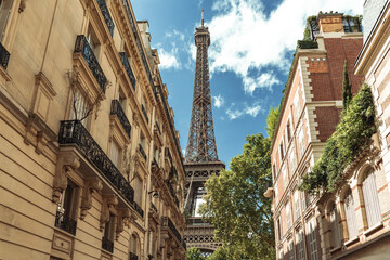 Fototapeta na wymiar Pictures of Paris, Eiffel, Arc de Triomphe.