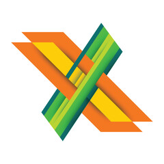 abstract colorful vector geometric isometric background

