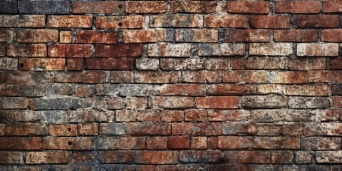 Fototapeta premium AI Generated. AI Generative. Vintage old brick wall texture. Graphic Art
