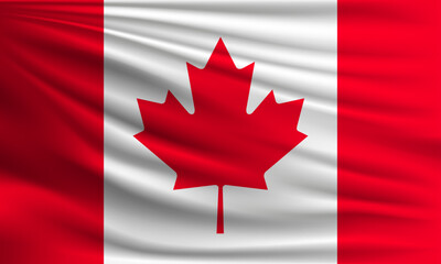 Fototapeta premium Vector flag of Canada