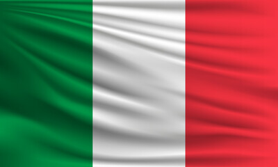 Obraz premium Vector flag of Italy