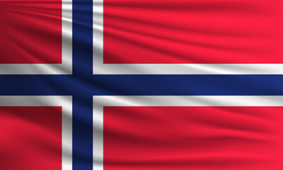 Vector flag of Norway