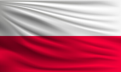 Vector flag of Poland