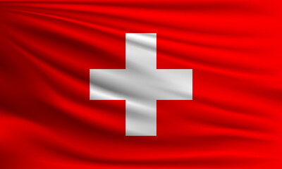 Vector flag of Switzerland