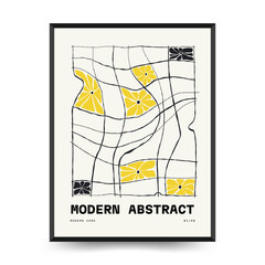 Modern Art Poster. Matisse Abstract Set, Aesthetic Modern, Boho Decor, Minimalist, Illustration, Vector, Poster, Postcard. Aesthetic minimalist design. Vector illustrations.