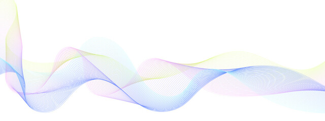 Abstract colorful wave and curve lines with technology background. Abstract wavy lines for science, technology, banner, business, template, flyer design.