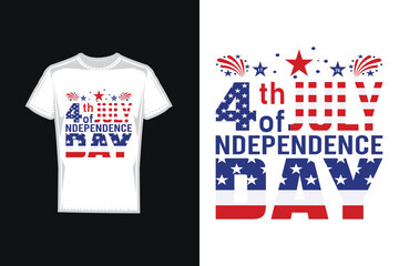 4th of July happy independence day of united states vector t-shirt design.