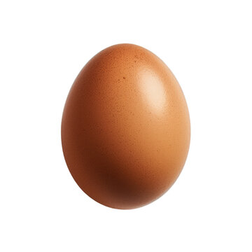 An egg on a transparent background, Generative AI