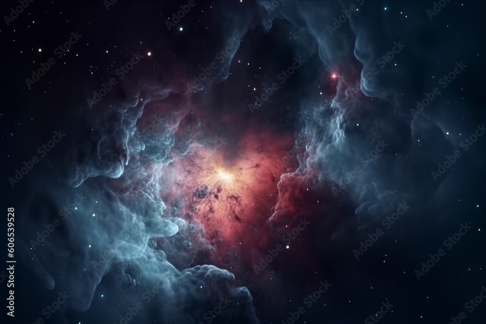 Wall mural the Orion Nebula deep space objects.