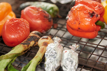 Verduras en asador