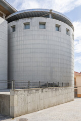 Fototapeta premium Facade of a building with a circular construction