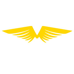 wings golden angel vector