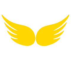 wings golden angel vector