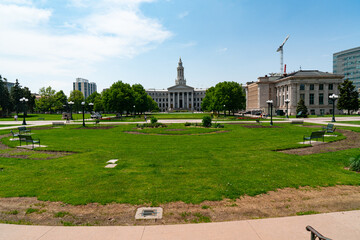 View of the Civic Center Park in Denver, Colorado