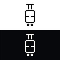 Baggage, luggage line icon, outline vector sign. Symbol, logo illustration. Pixel perfect graphics