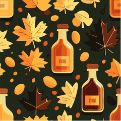 cute simple maple syrup pattern, cartoon, minimal, decorate blankets, carpets, for kids, theme print design
