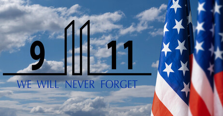 Always Remember 9 11, september 11. Remembering, Patriot day. The Twin towers representing the...