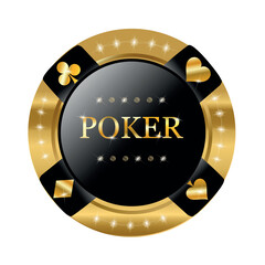 Poker chip - obrazy, fototapety, plakaty