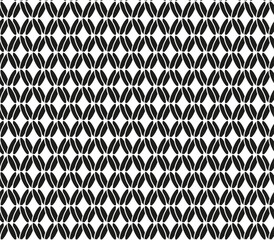 Fototapeta na wymiar Seamless vector texture in the form of a black geometric pattern on a white background