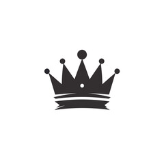 Crown logo vector illustration isolated on white