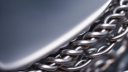 A Digital Image Illustrating A Chain Link On A Motorcycle AI Generative