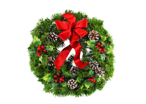 Vintage Christmas reef from the early 1970's isolated.
