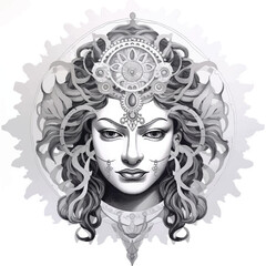 Free vector Navratri and Durga puja festival cultural celebration card background Watercolor Art