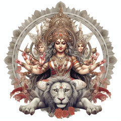 Free vector Navratri and Durga puja festival cultural celebration card background Watercolor Art