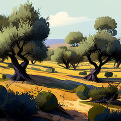 Olive trees