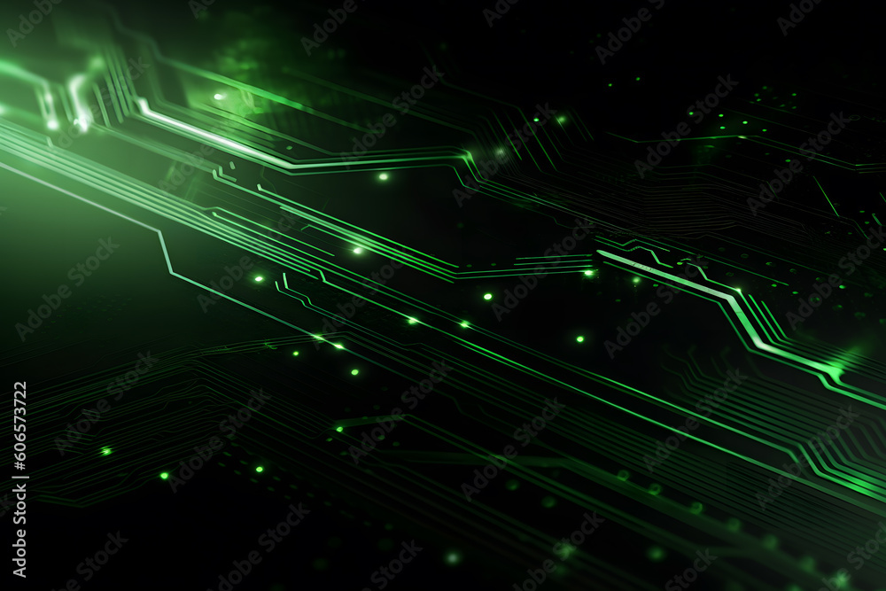 Poster high tech electronic circuit board background. neural network ai generated art generative ai