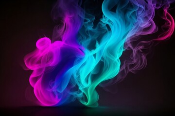 abstract smoke background , ai generative image 