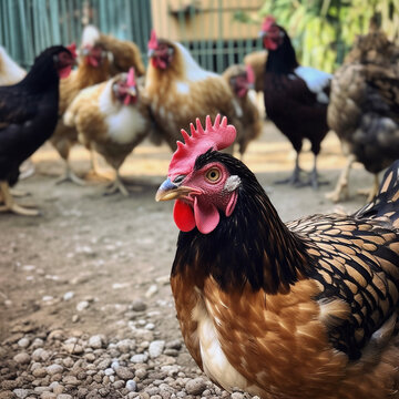 Generative Ai image of a rooster