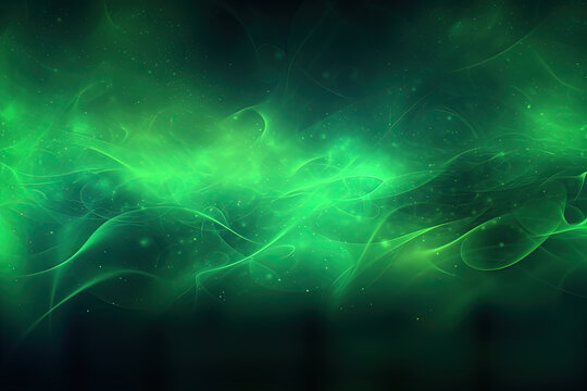 Fresh abstract green background. Green energy or chaos. Generative AI