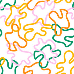 Abstract colorful pattern. Vector seamless pattern. Great for wallpaper, web background, wrapping paper, clothing, bedding, fabric, packaging, invitations and more.