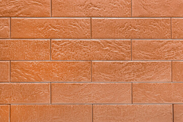 Obraz premium Brown brick wall exterior modern interior texture facade background