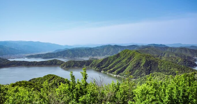 梅丈岳から望む三方五湖