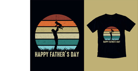 Happy Father's Day Vintage Trendy T-Shart Desgine