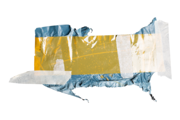 adhesive tape masking tape collage art with different elements grunge style png isolated on transparent background