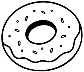 donut,black line