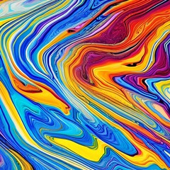 1159 Abstract Ink Marbling: An artistic and expressive background featuring abstract ink marbling in bold and vibrant colors that create a dynamic and creative ambiance3, Generative AI