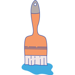 Large Flat Paint Brush