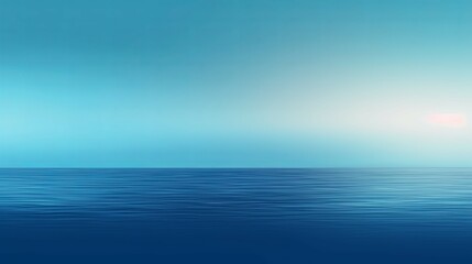 Obraz premium blue nature gradient background banner abstract background with wavy wave sea ocean Generative AI stock illustration