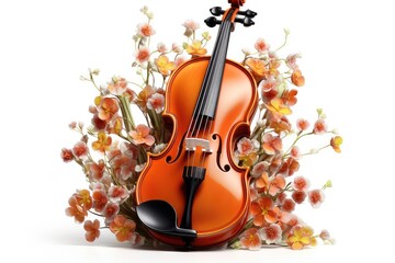 Fototapeta na wymiar violin with bow