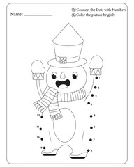 Christmas Dot To Dot Activity Book pages, Christmas Dot To Dot Coloring pages, 