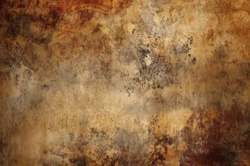 Vinrage grunge texture in shades of brown and beige, Generative ai
