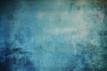 Fototapeta na wymiar Vintage paper texture Blue grunge abstract background, Generative ai