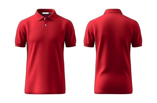 Red polo shirt png hot sale